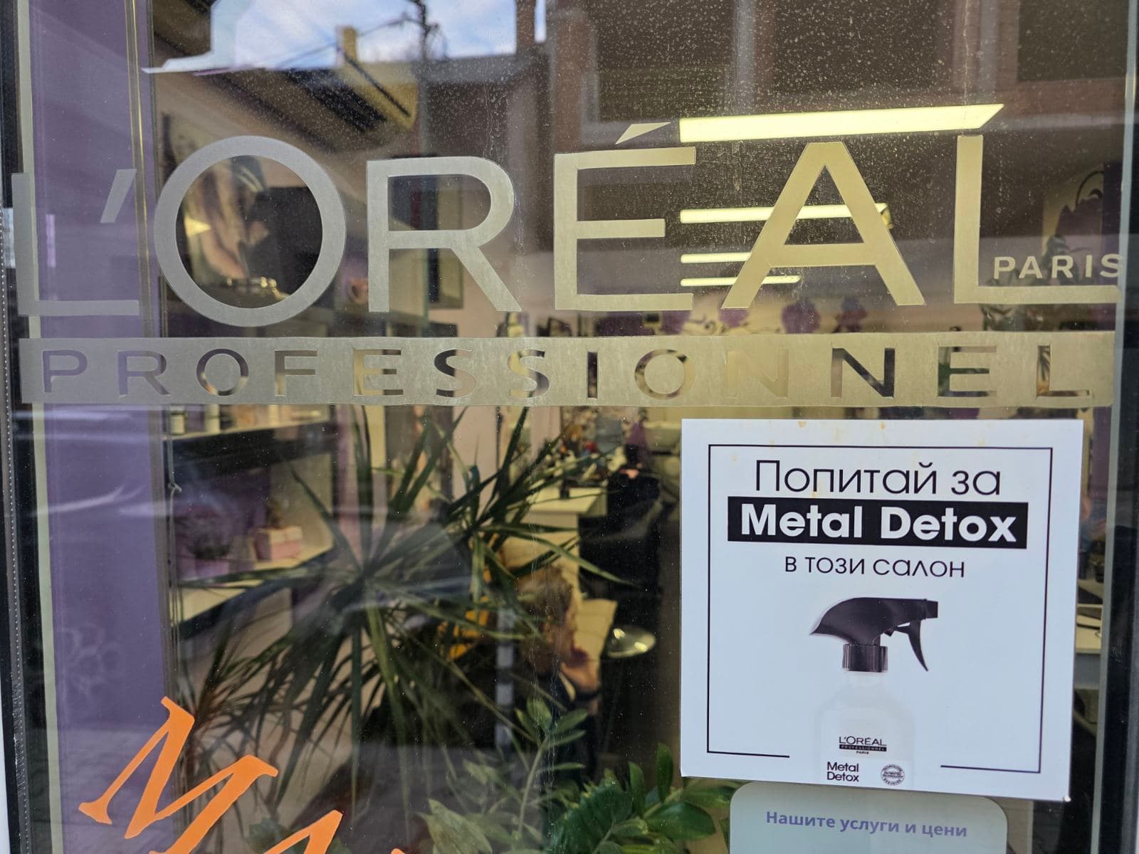 Вход на SALON INSET с L'Oréal брандинг